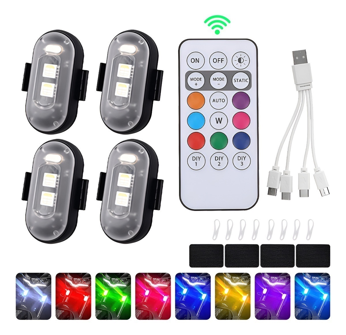 Drone Led Light - 4 Pcs Lampu Strobo LED dengan