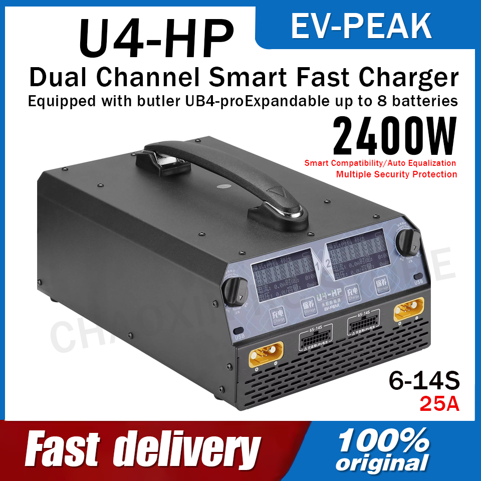 Drone Charger - EV-PEAK U4-HP Pengisi Daya Baterai Dual