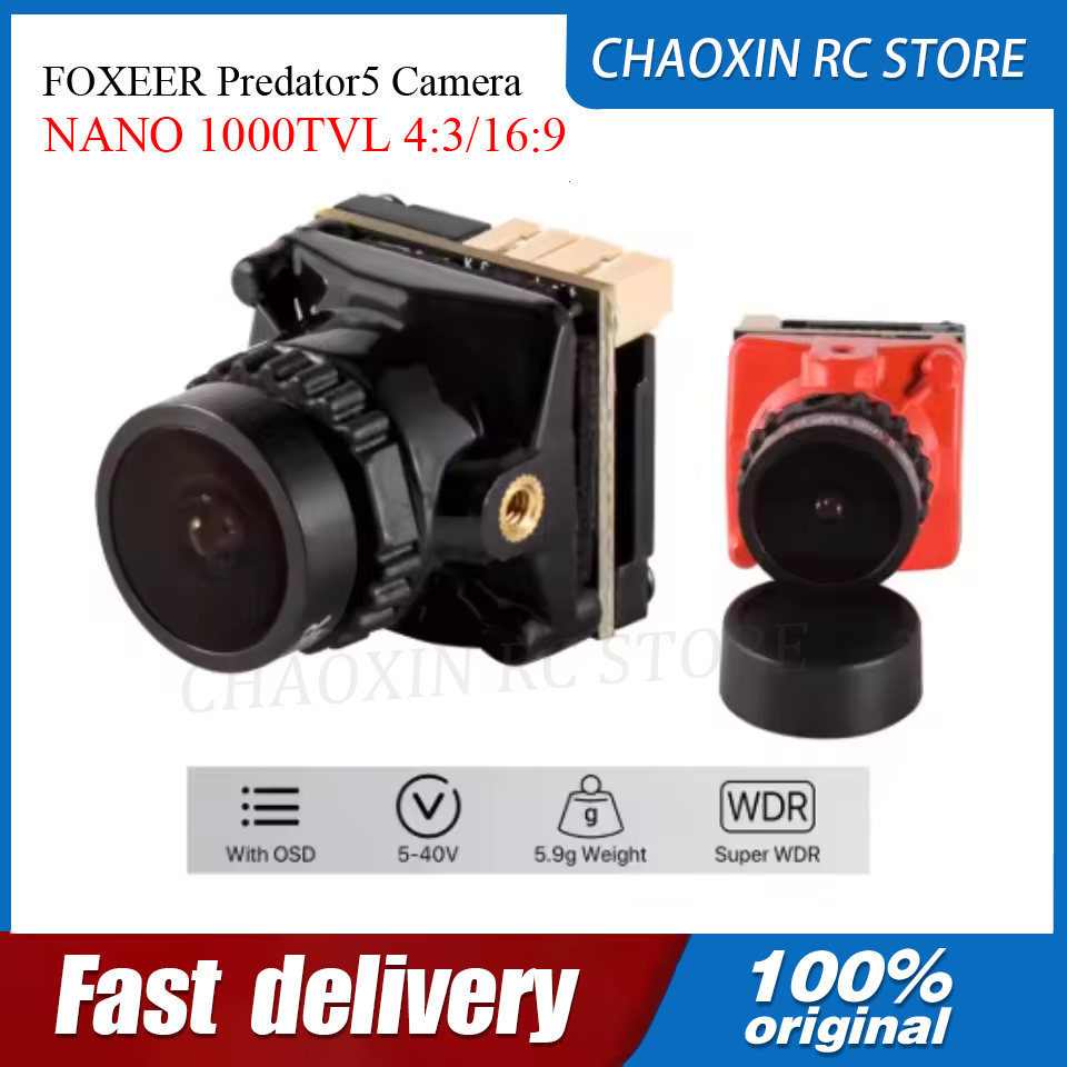 Drone Battery - Kamera FOXEER Predator5 NANO 1000TVL 4:3/16:9