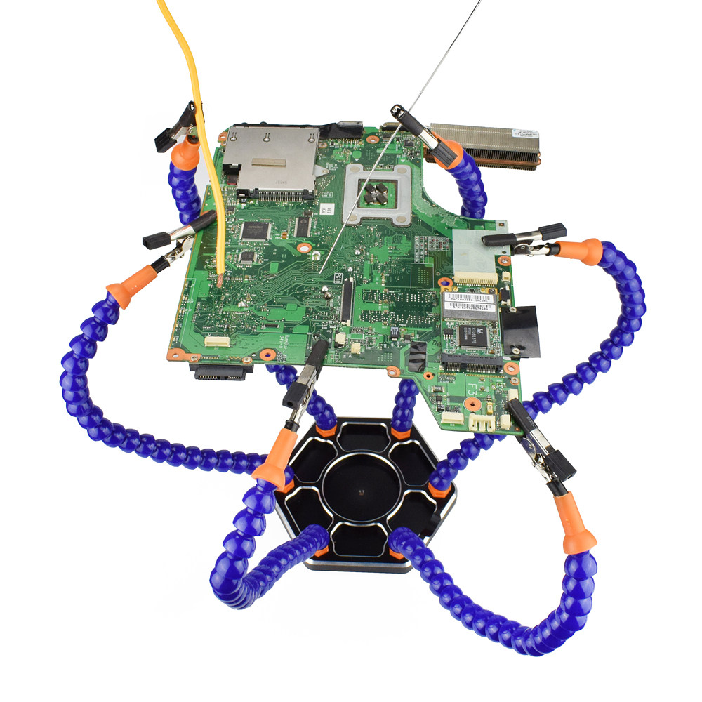 Drone Flight Controller - Stasiun Pengelasan Paduan Aluminium 6-Cakar untuk