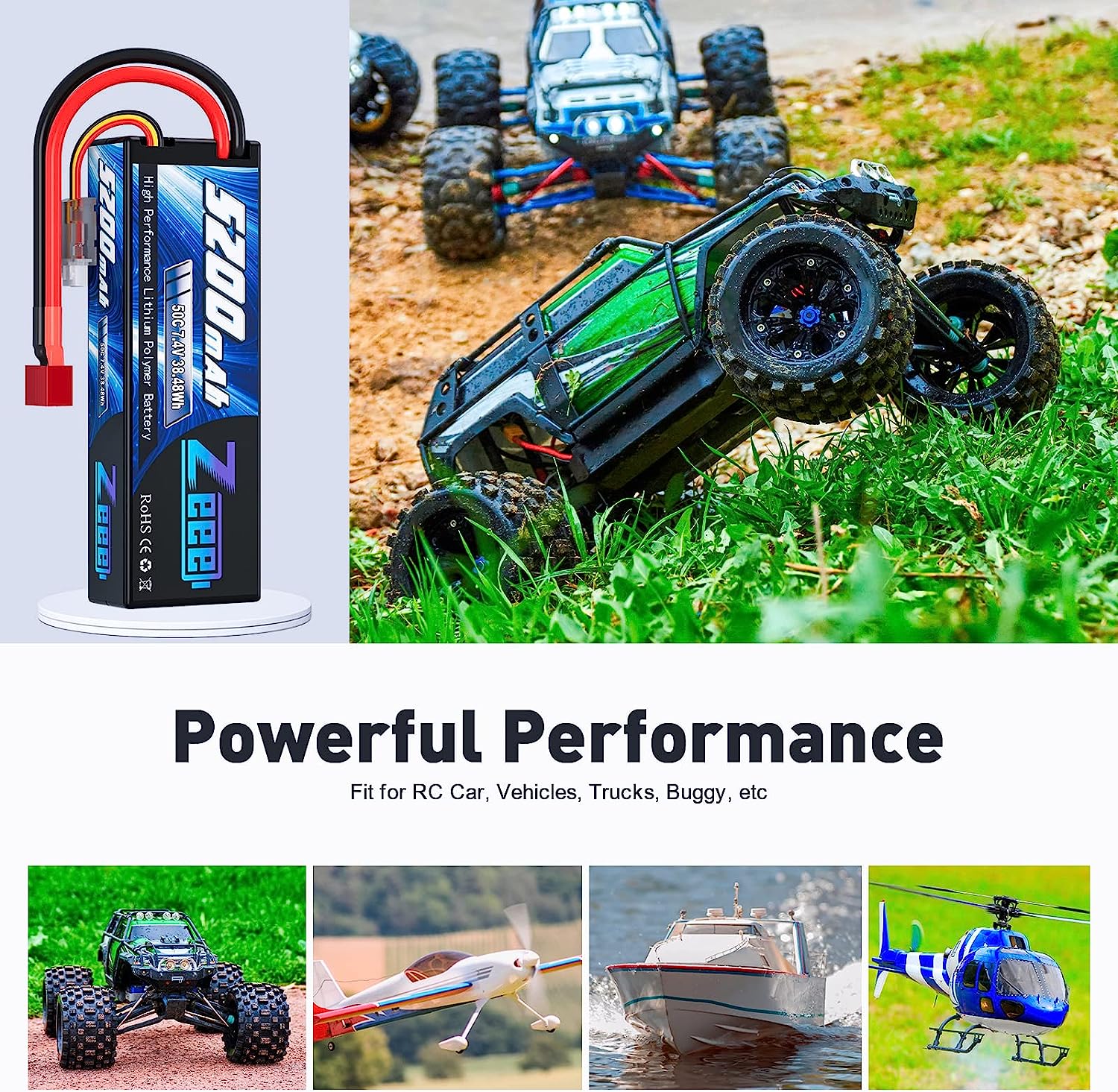 Zeee baterai 5200mAh 2S RC Lip - Drone Power Distribution Board ulasan dan harga