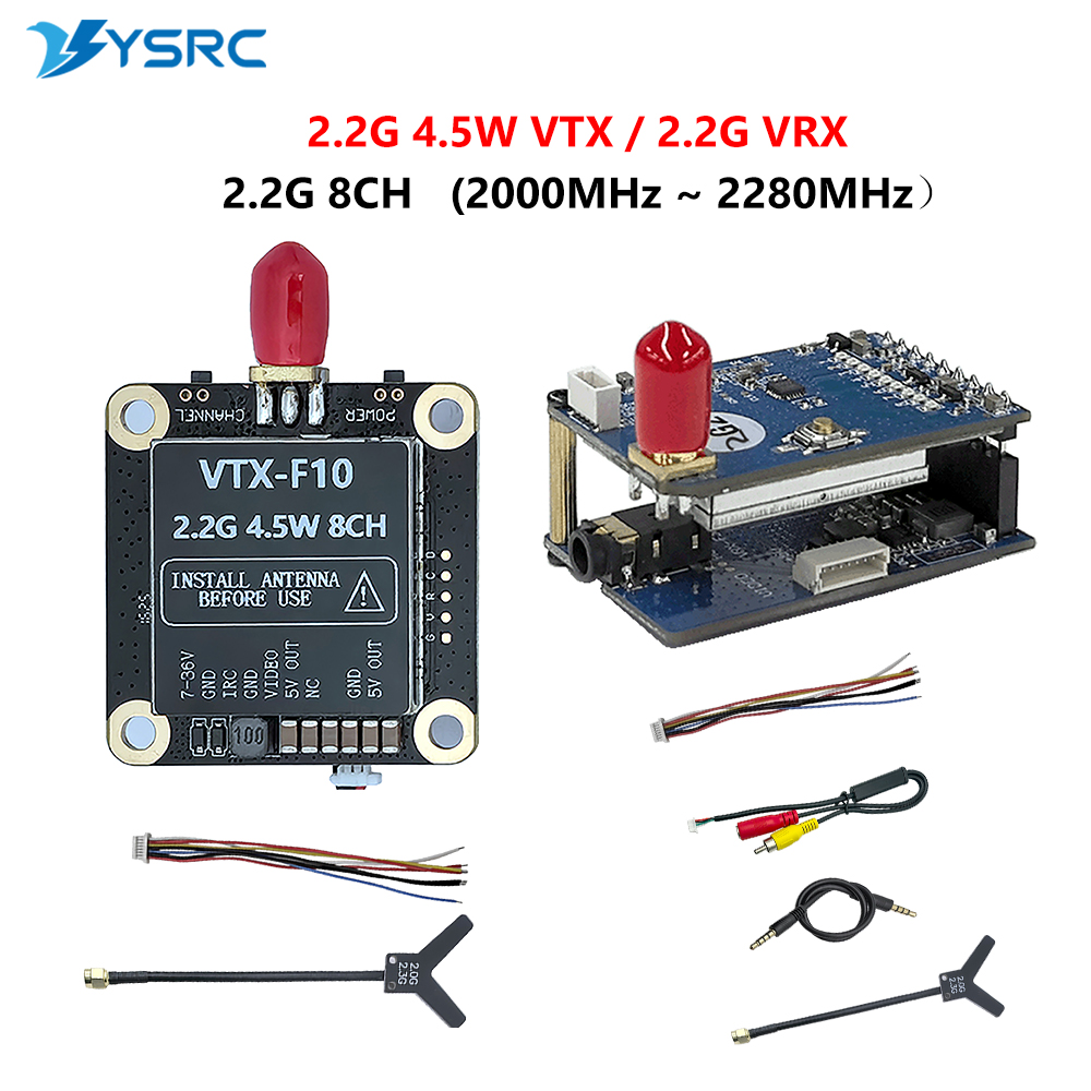 2.0-2.2G 4.5W VTX 8CH FPV Vide - Drone Receiver ulasan dan harga