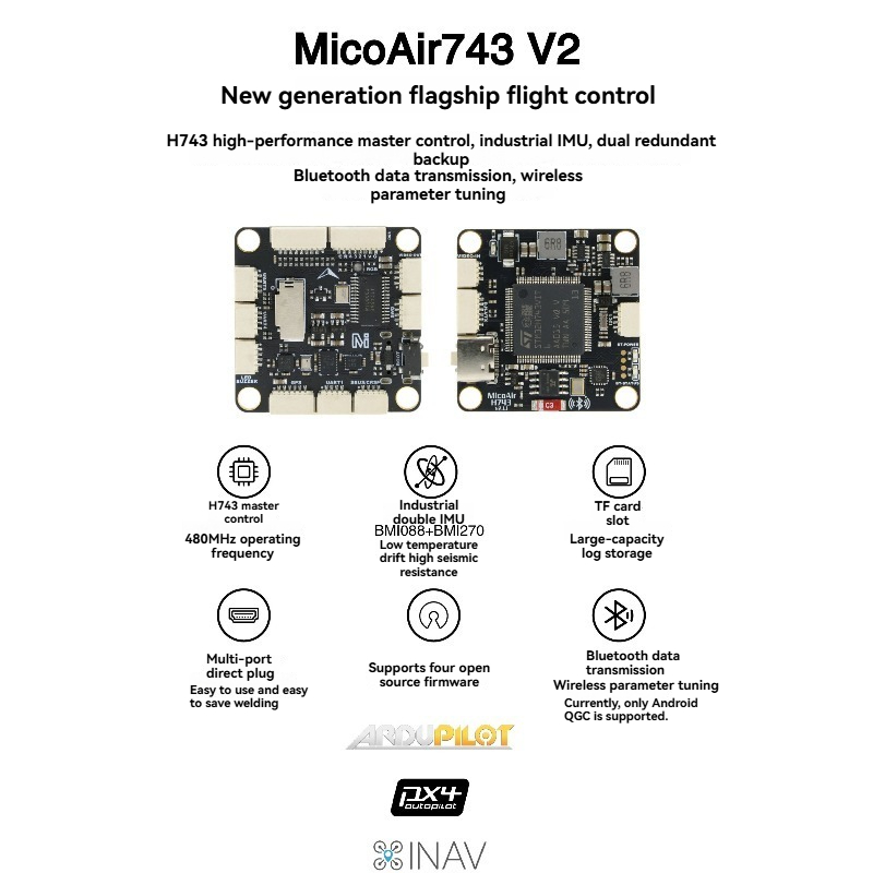 MicoAir743 V2 Pengontrol Pener - Drone Flight Controller ulasan dan harga