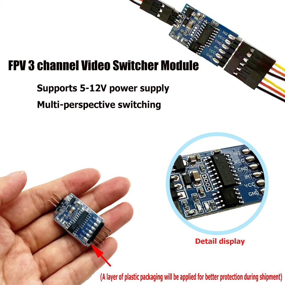 Modul Pengalih Video 3 Saluran - Drone Receiver ulasan dan harga
