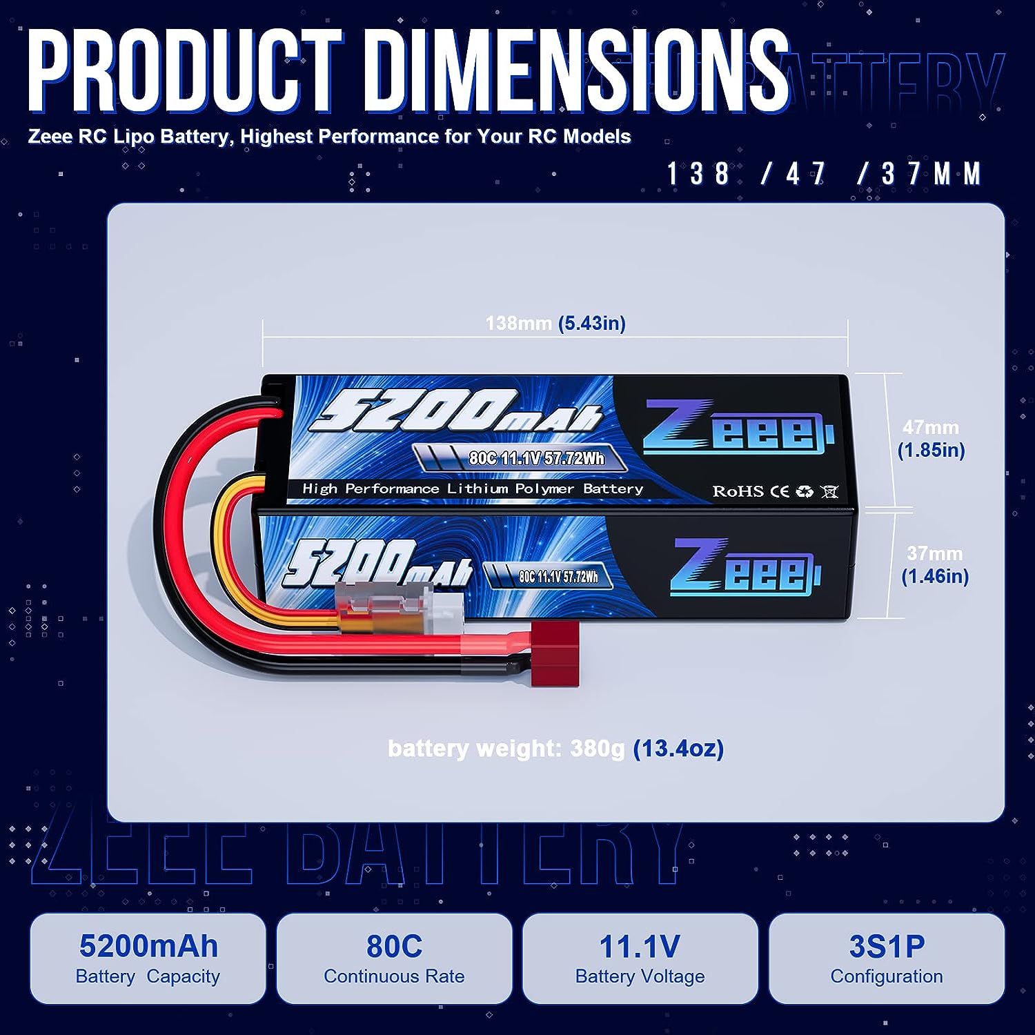 Zeee 3S 5200mAh baterai Lipo 1 - Drone Power Distribution Board ulasan dan harga