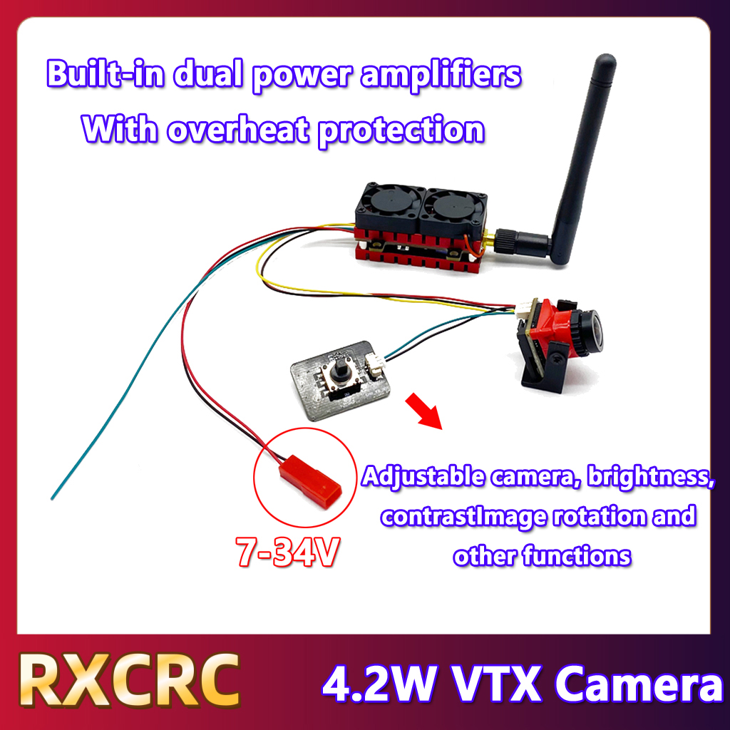RXCRC 5.8G 48CH 4.2W Pemancar  - Drone Frame ulasan dan harga