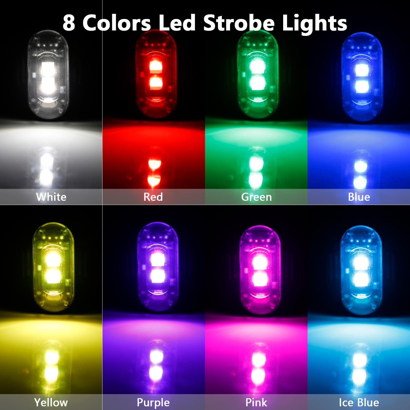 4 Pcs Lampu Strobo LED dengan  - Drone Led Light ulasan dan harga