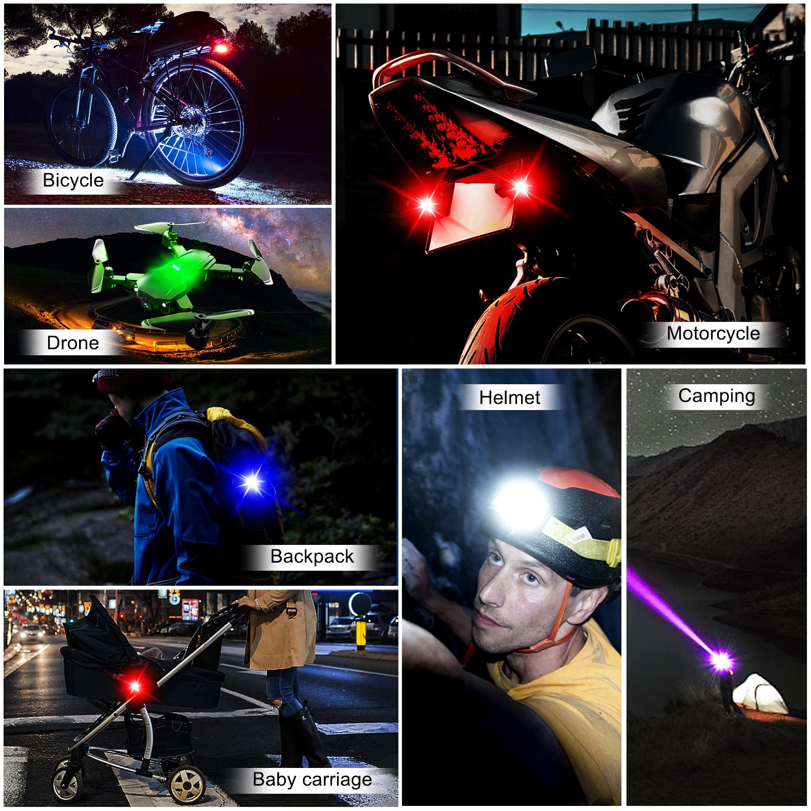 Lampu Sepeda Motor Drone Lampu - Drone Led Light ulasan dan harga