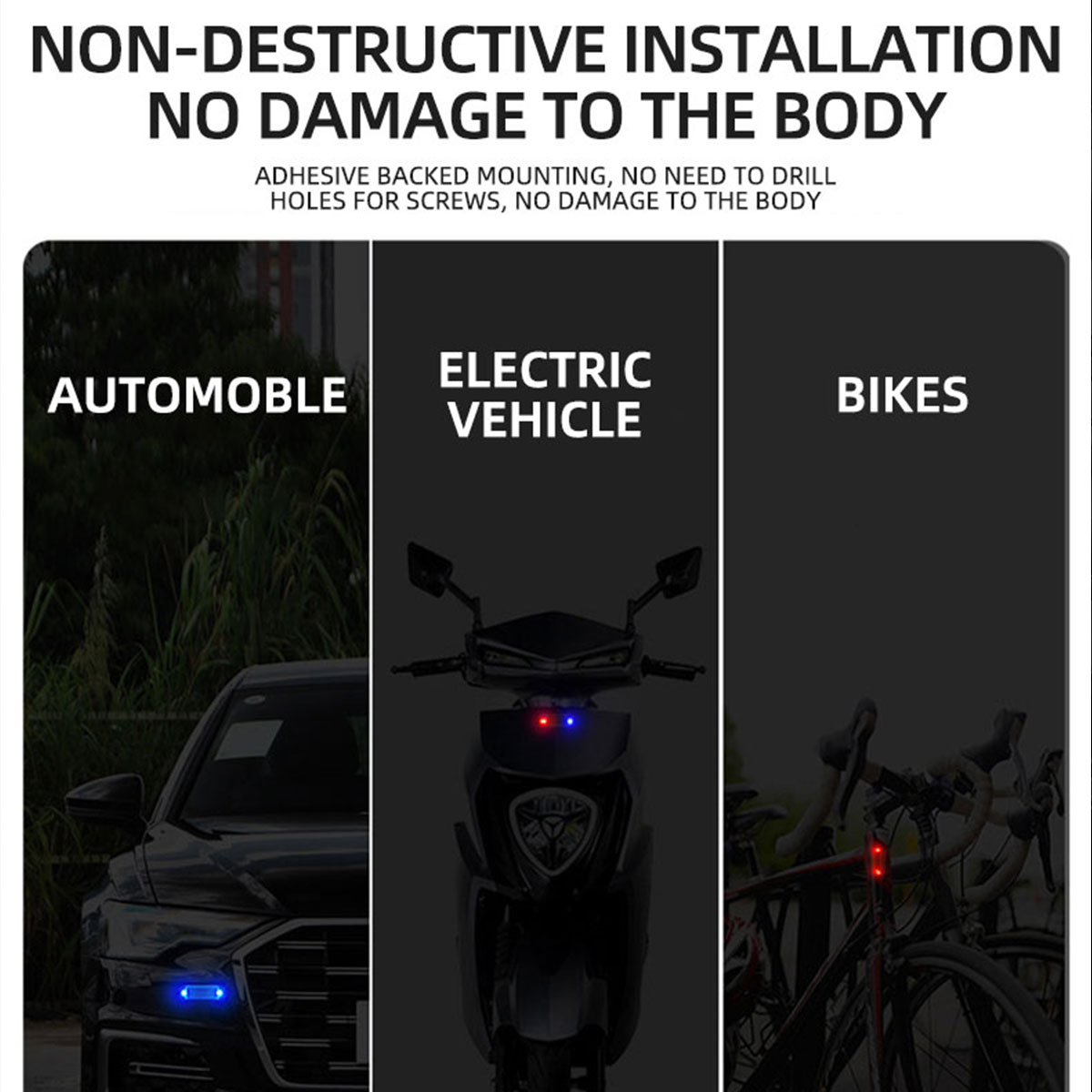 Lampu Alarm Anti Maling LED ni - Drone Led Light ulasan dan harga