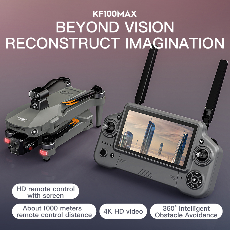 KF100 MAX Drone GPS Kamera 4K  - Drone Gimbal ulasan dan harga