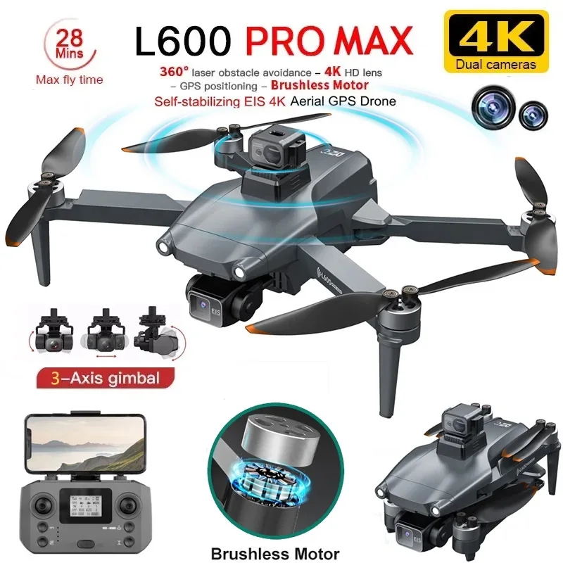 L600 PRO MAX Drone GPS profesi - Drone Gimbal ulasan dan harga