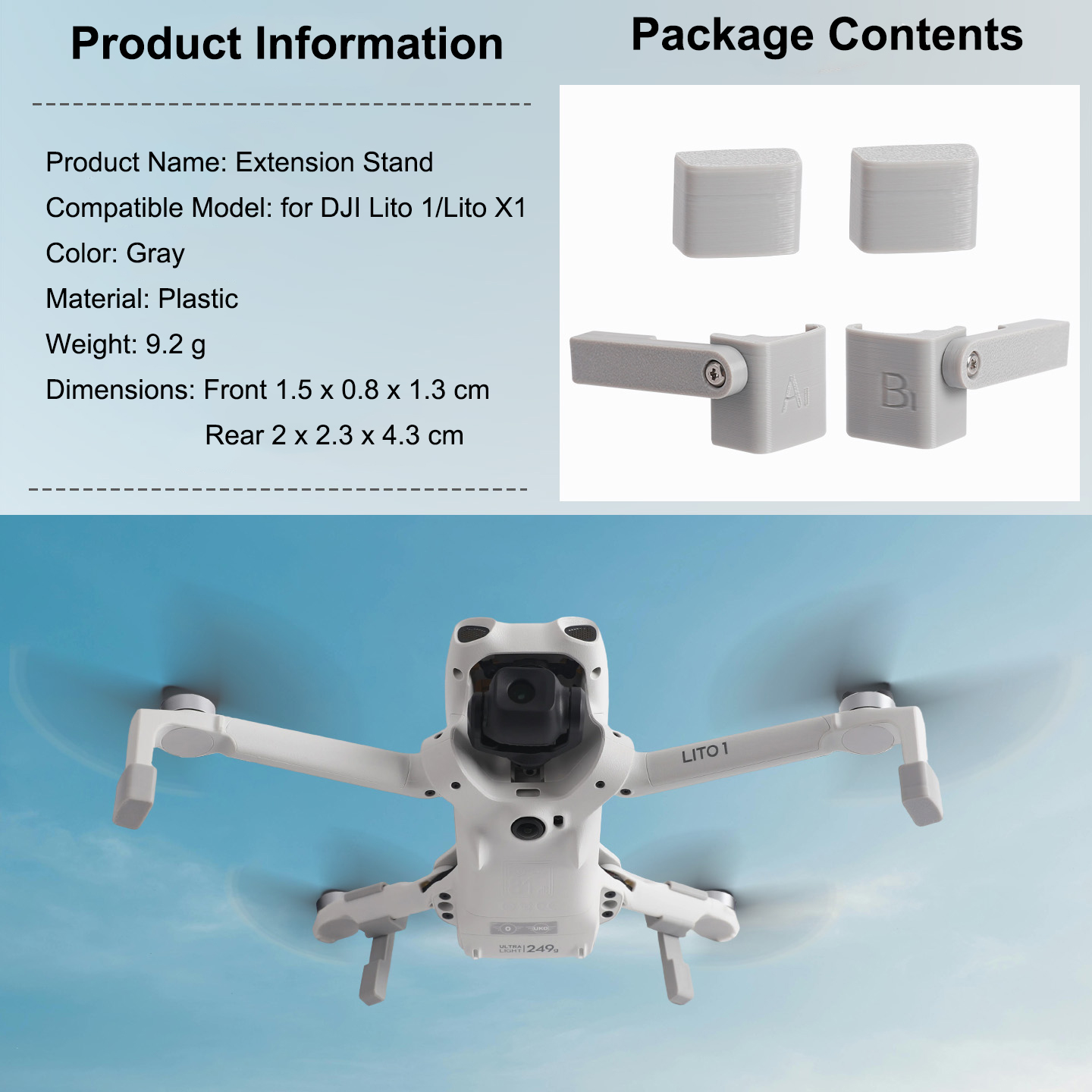 Pemanjang Landing Gear untuk D - Drone Landing Gear ulasan dan harga