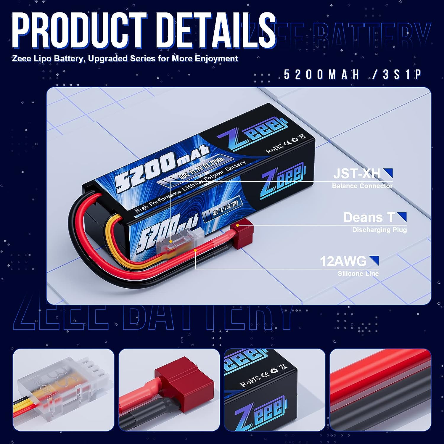 Zeee 3S 5200mAh baterai Lipo 1 - Drone Power Distribution Board ulasan dan harga